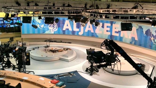 Studio ya Al Jazeera, yigabijwe n’igisirikare cya Israel ziyitegeka ibintu bikomeye.