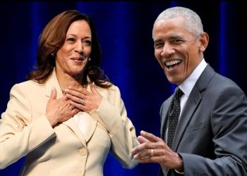 Barack Obama mu rugendo rwo kwamamaza Kamala Harris.