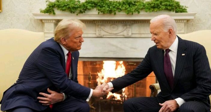Menya ibyi kiganiro Trump yagiranye na Biden muri White House.