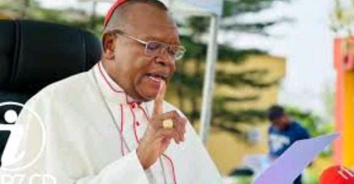 Cardinal Ambongo yanenze ubutegetsi bwa perezida Félix Tshisekedi.