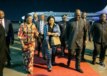 Perezida Félix Tshisekedi yageze i Ccra.