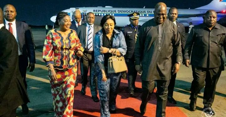 Perezida Félix Tshisekedi yageze i Ccra.