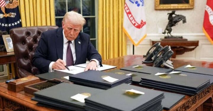 Ibihugu birimo u Rwanda na RDC birimubyo perezida Trump yadohoreye.