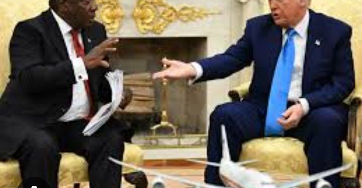 Perezida Trump yavuze ko ntaho ahuriye na RDC anatega Ramaphosa wa Afrika y’Epfo umutego ukomeye.