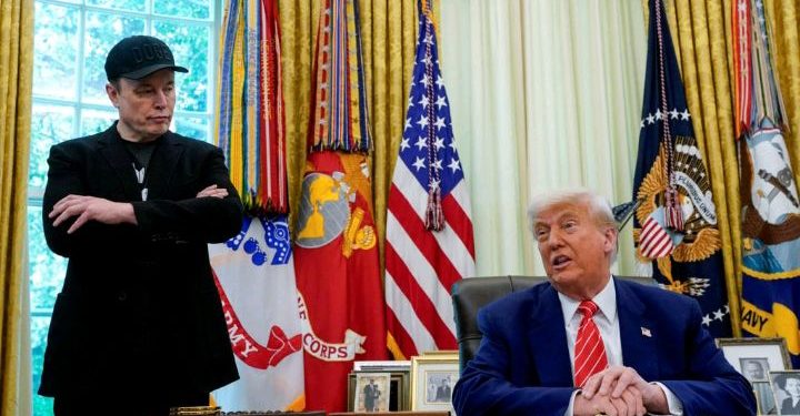 Umuherwe Musk na perezida Trump bari inshuti ibyabo byakomeye.