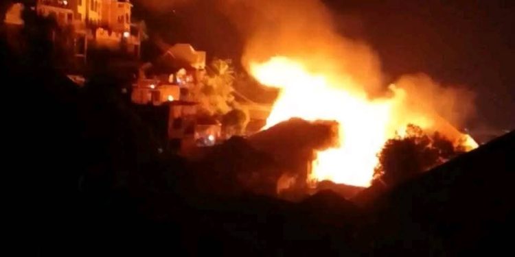 Inkongi y’umuriro yatwitse amazu Nyiragongo n’i Bukavu.