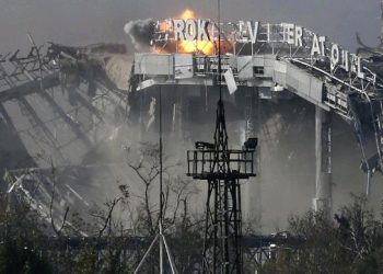 Ububiko bw’intwaro z’u Burusiya bwatwitswe.