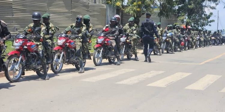 Iby’abasirikare badasanzwe ba FARDC biyerekanye mu mujyi wa Bunia