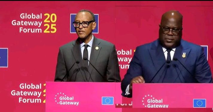 Ubutumwa perezida Kagame yatanze nyuma y’ibyo Tshisekedi yatangarije i Brussel