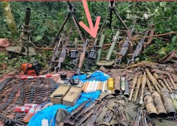 Twirwaneho yerekanye umurundo w’intwaro yambuye ingabo z’u Burundi n’iza FARDC