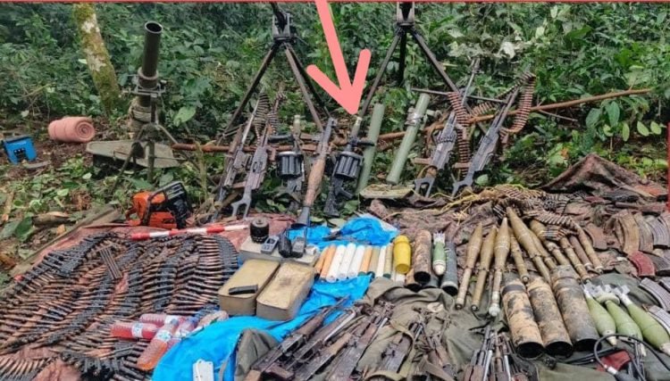 Twirwaneho yerekanye umurundo w’intwaro yambuye ingabo z’u Burundi n’iza FARDC