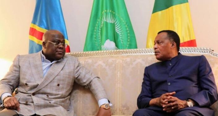 Perezida Tshisekedi na N’Guesso baganiriye ku mutekano wo mu Karere k’Ibiyaga Bigari n’inzira zo kugarura amahoro arambye