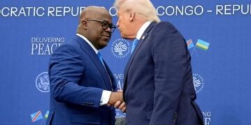 Gufatana Ibiganza kwa Tshisekedi na Donald Trump Gukurura Impaka ku Magambo Avuga ko Intambara Yarangiye muri RDC