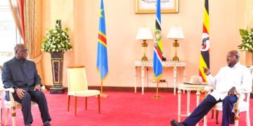 Perezida Tshisekedi wa RDC na Museveni wa Uganda Binjiye mu Cyiciro Gishya cy’Ubufatanye