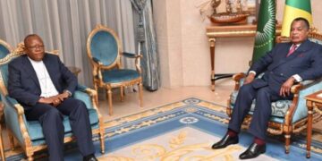 Karidinali Fridolin Ambongo yagiranye ibiganiro na Perezida Denis Sassou-Nguesso ku kibazo cy’umutekano n’imvururu za politiki muri Congo