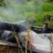 Amakuru ku ndege ya gisivili yarasiwe mu Bikuba: Umutangabuhamya yavuze ibyo yiboneye