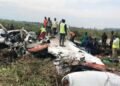 KENGE: Indege ya KIN AVIA Yakoze Impanuka Ikomeye, Irashya Irakongoka; Lt Gen Likulia Mu Bari Bayirimo